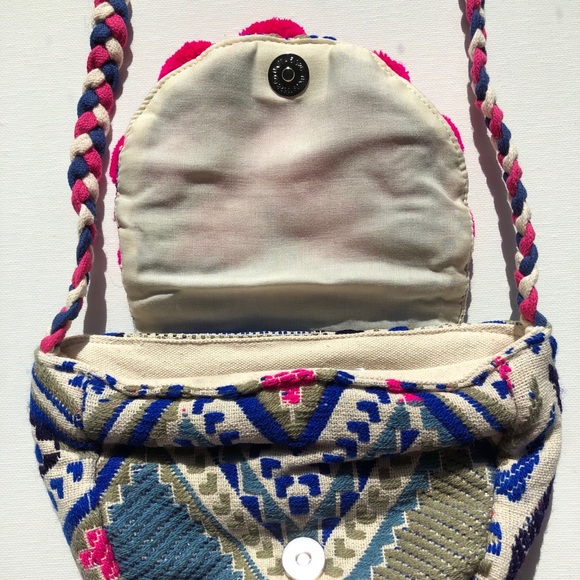 Pom Pom Flap Cross Body Bag - Picture 3 of 5